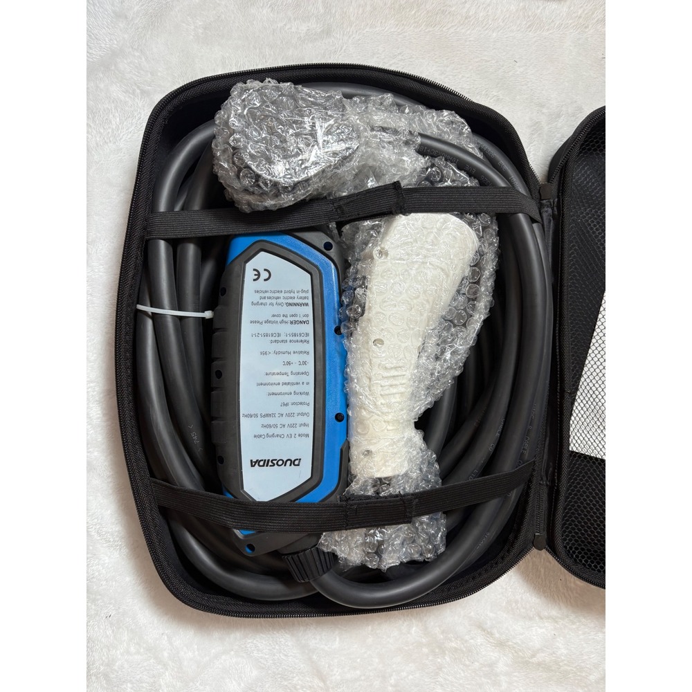 Duosida Mode 2 EV Charging Cable 220V 32A Level 2 Portable Charger with Case